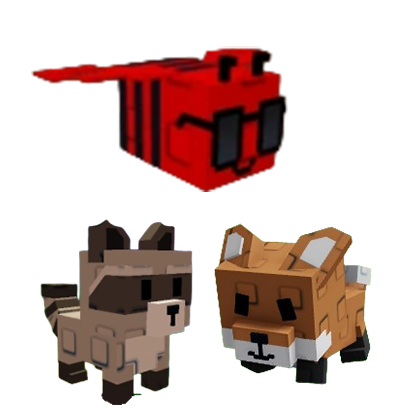 thumbnail image 2 of Roblox Grow A Garden Bundle – Racoon, Dragonfly, Red Fox – 3 Characters 2 of 5