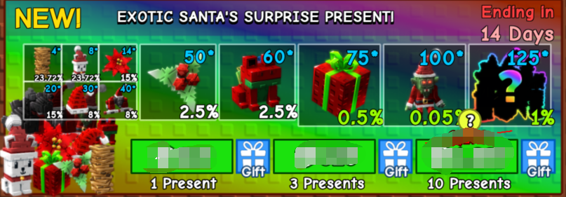 Exotic Santa‘s Surprise Present