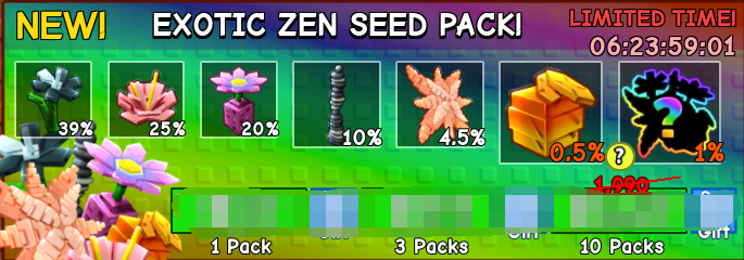 Exotic Zen Seed Pack*1