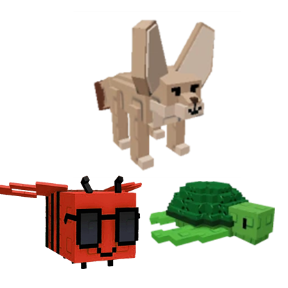 Fennec Fox + Disco Bee + Sea Turtle Bundle