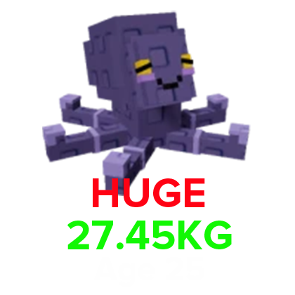 Grow a Garden Items All Server Mimic Octopus (HUGE) (27.45KG Age 25)