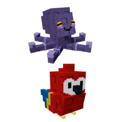 Mimic Octopus + Scarlet Macaw Bundle
