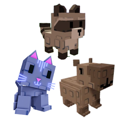 Moon Cat + Raccoon + Capybara Bundle