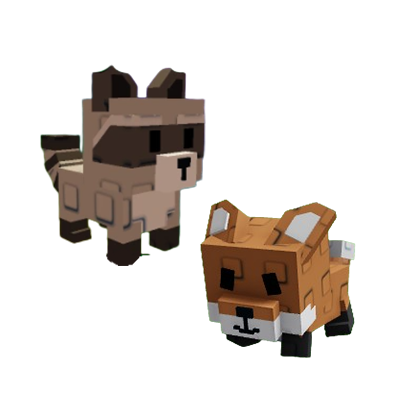 Raccoon+Red Fox Bundle