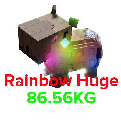 Rainbow Capybara (HUGE) (86.56KG Age 100)