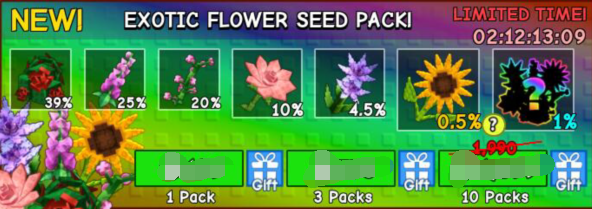 Exotic Flower Seed Pack*10